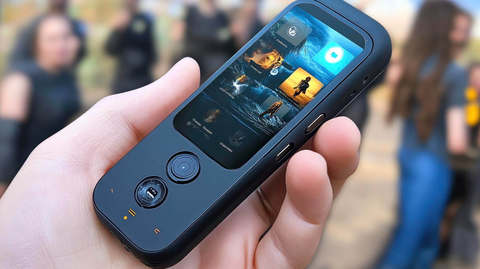 Nowoczesny smartfon z zaawansowanymi funkcjami w ręku osoby